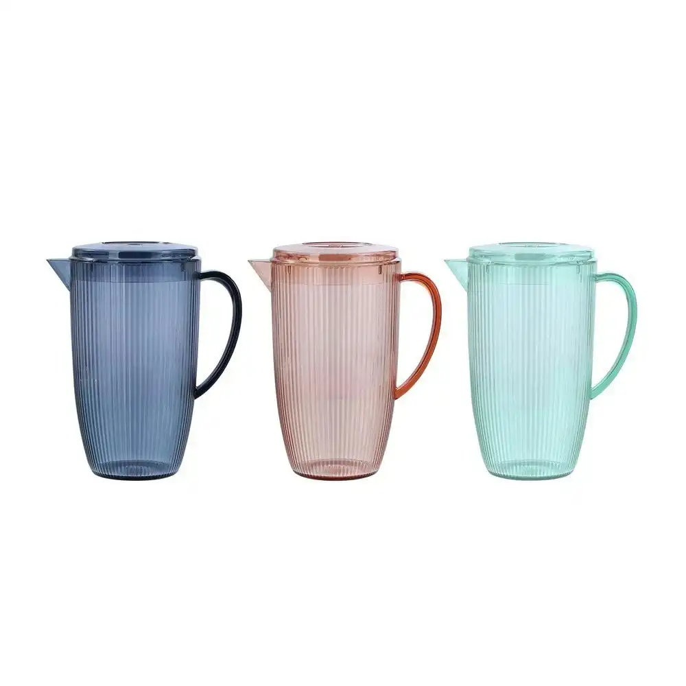 Palm Deco Pitcher 2.5l - Blue, Green Or Sand