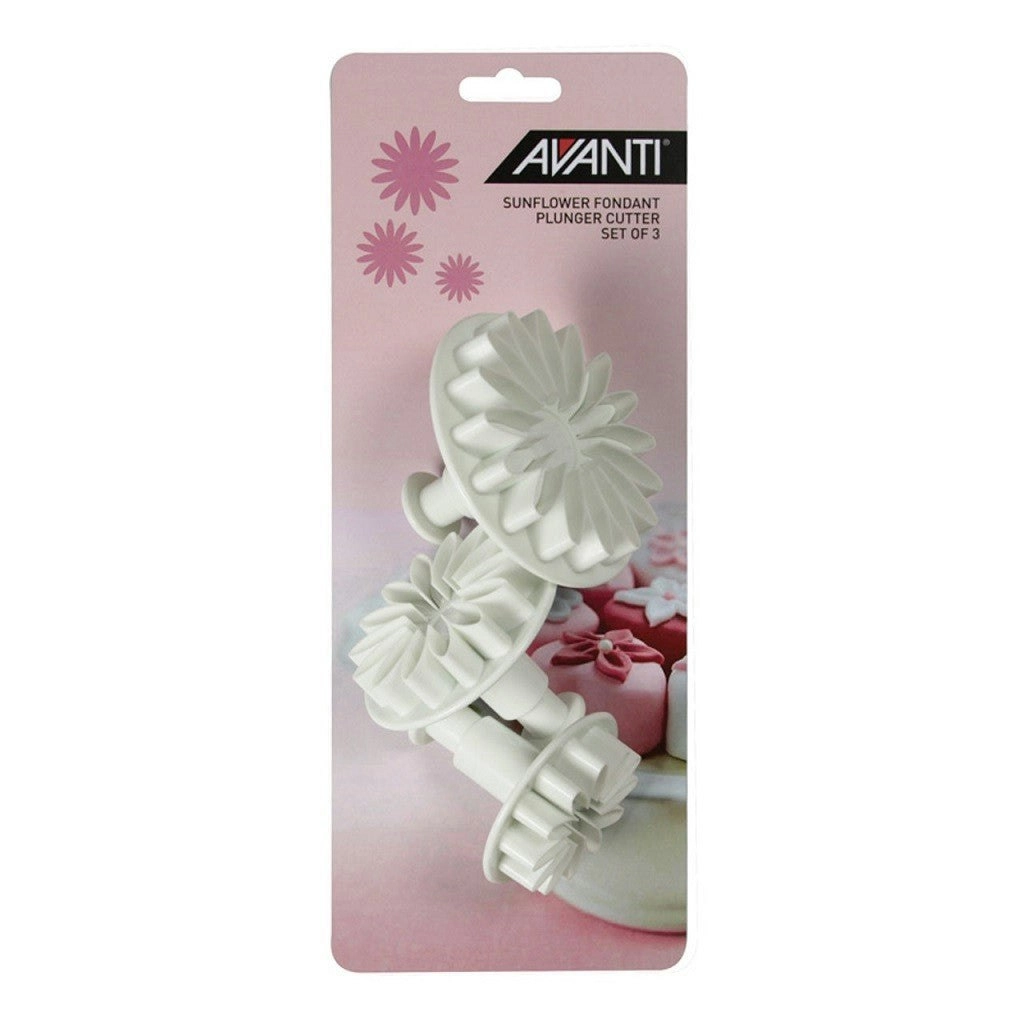 Avanti Bake - Sunflower Fondant Plung Cut St 3p