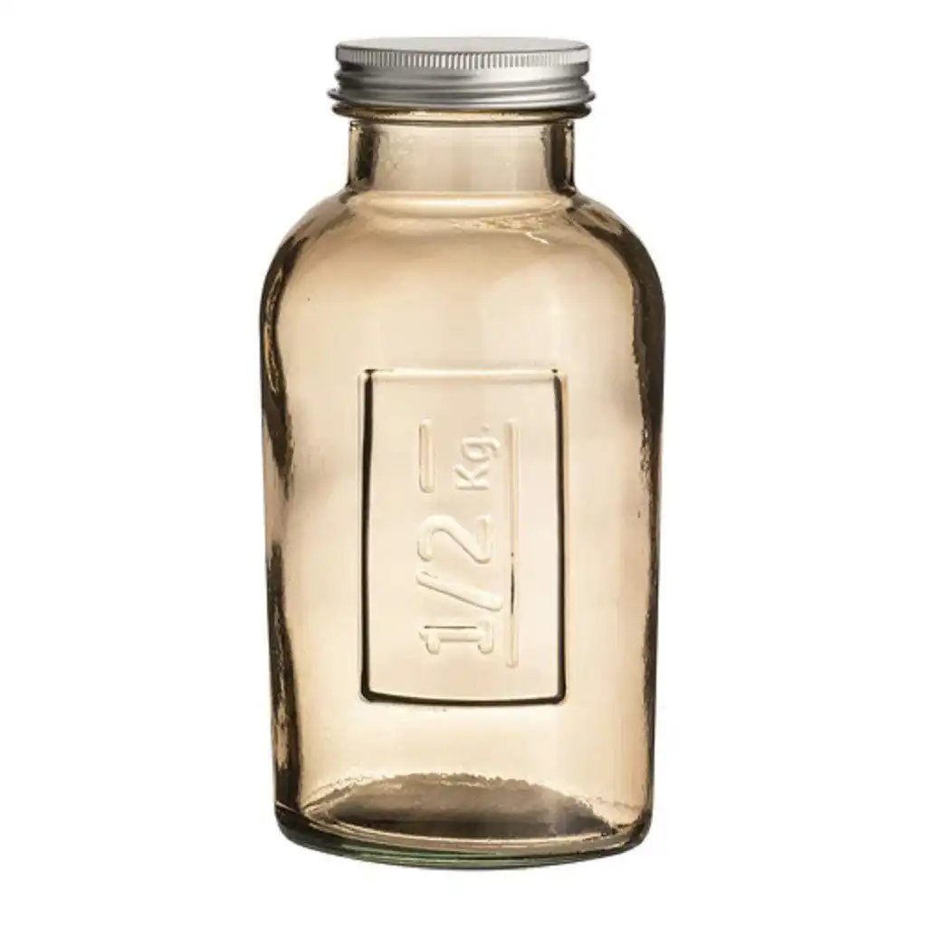 Ladelle Eco Recycled Glass Rustico Smoke Storage Bottle 500ml