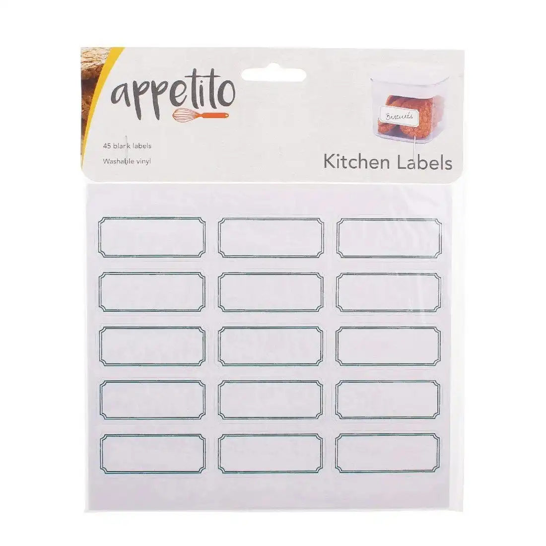 Blank Kitchen Labels