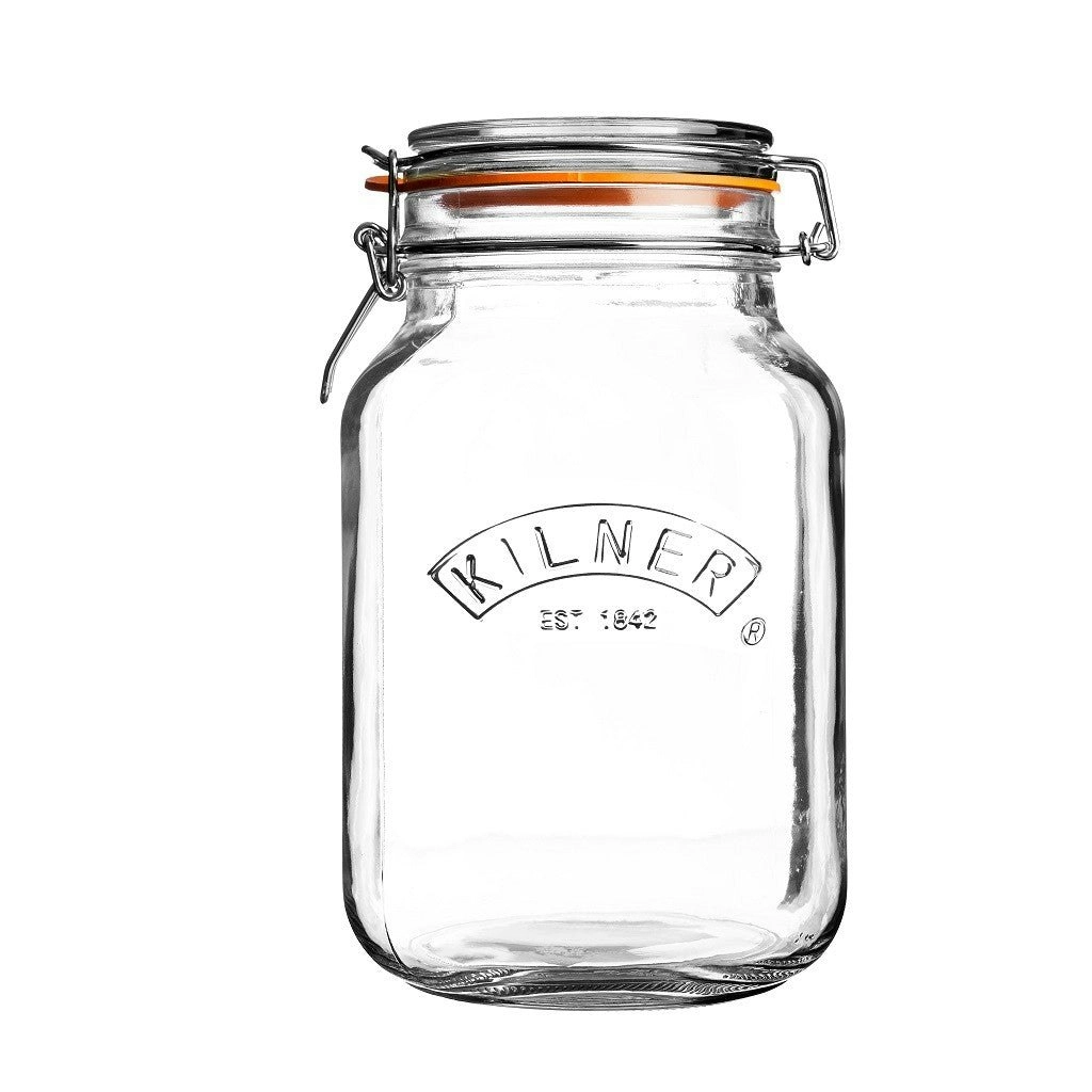 Kilner Square Clip Top Jar 2 Litre