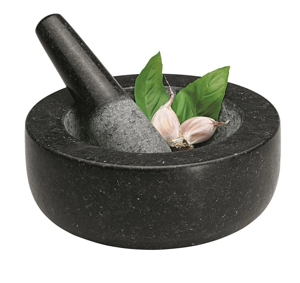 Avanti Low Profile Mortar And Pestle 20cm - Black