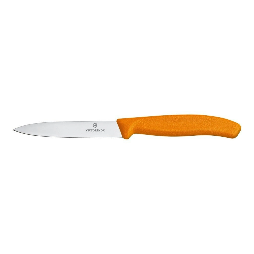 Victorinox Paring Knife Pointed Tip Straight 10cm - Orange