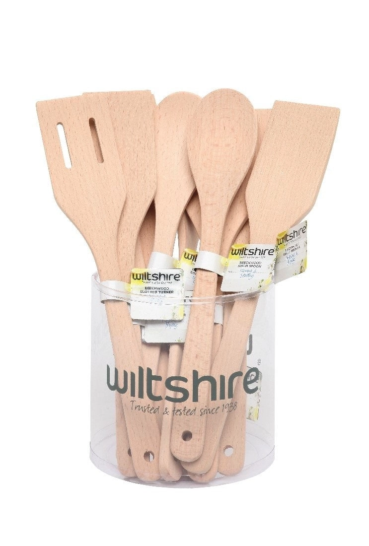 Wiltshire Impulse Beechwood Utensils Assorted