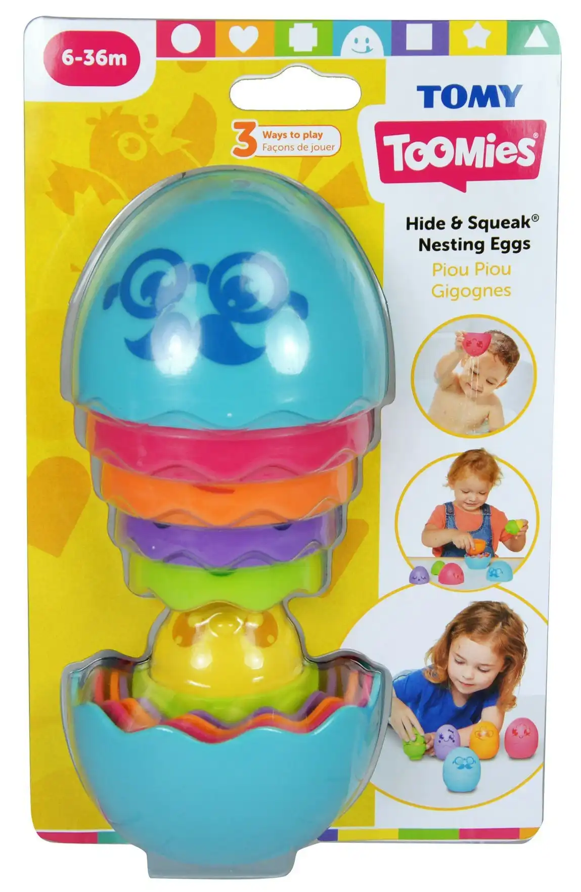 TOMY Hide & Squeak Nesting Eggs