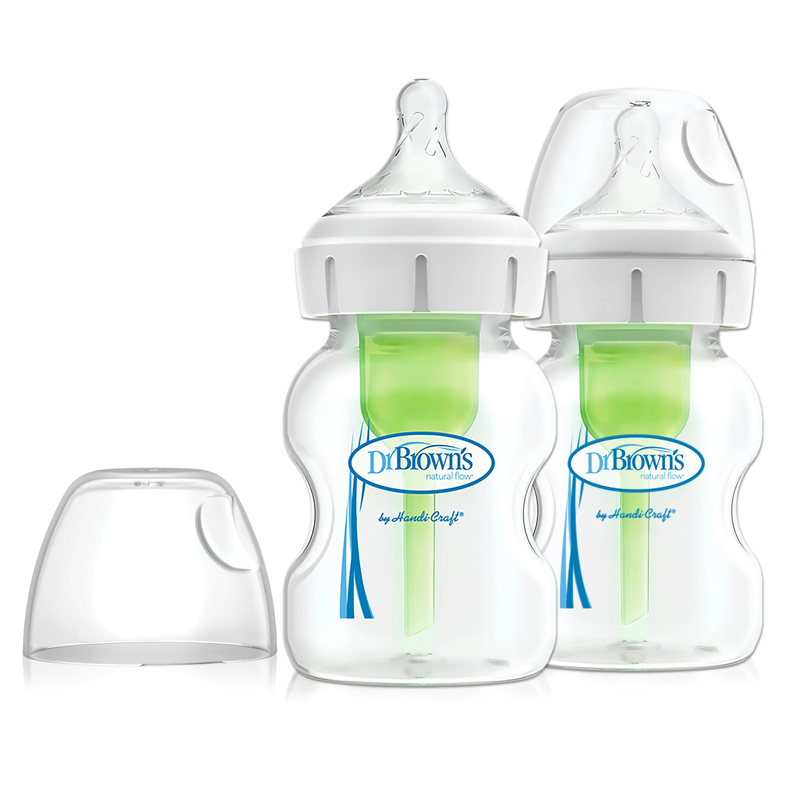 Dr Browns 150 ML Wide Neck Feeding Bottle 1 Teat 2 Pack