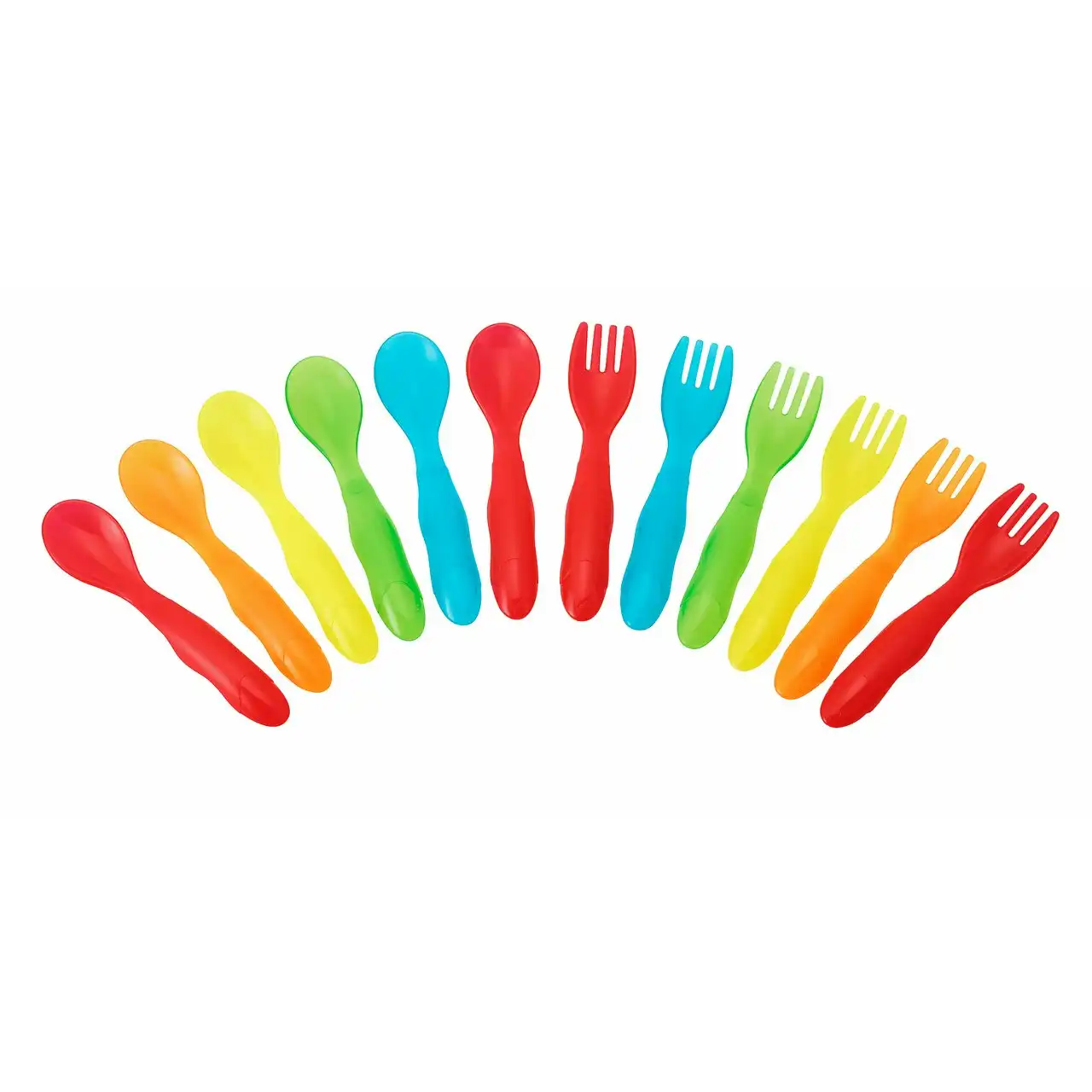 Take & Toss Toddler Fork & Spoon 12 Pack