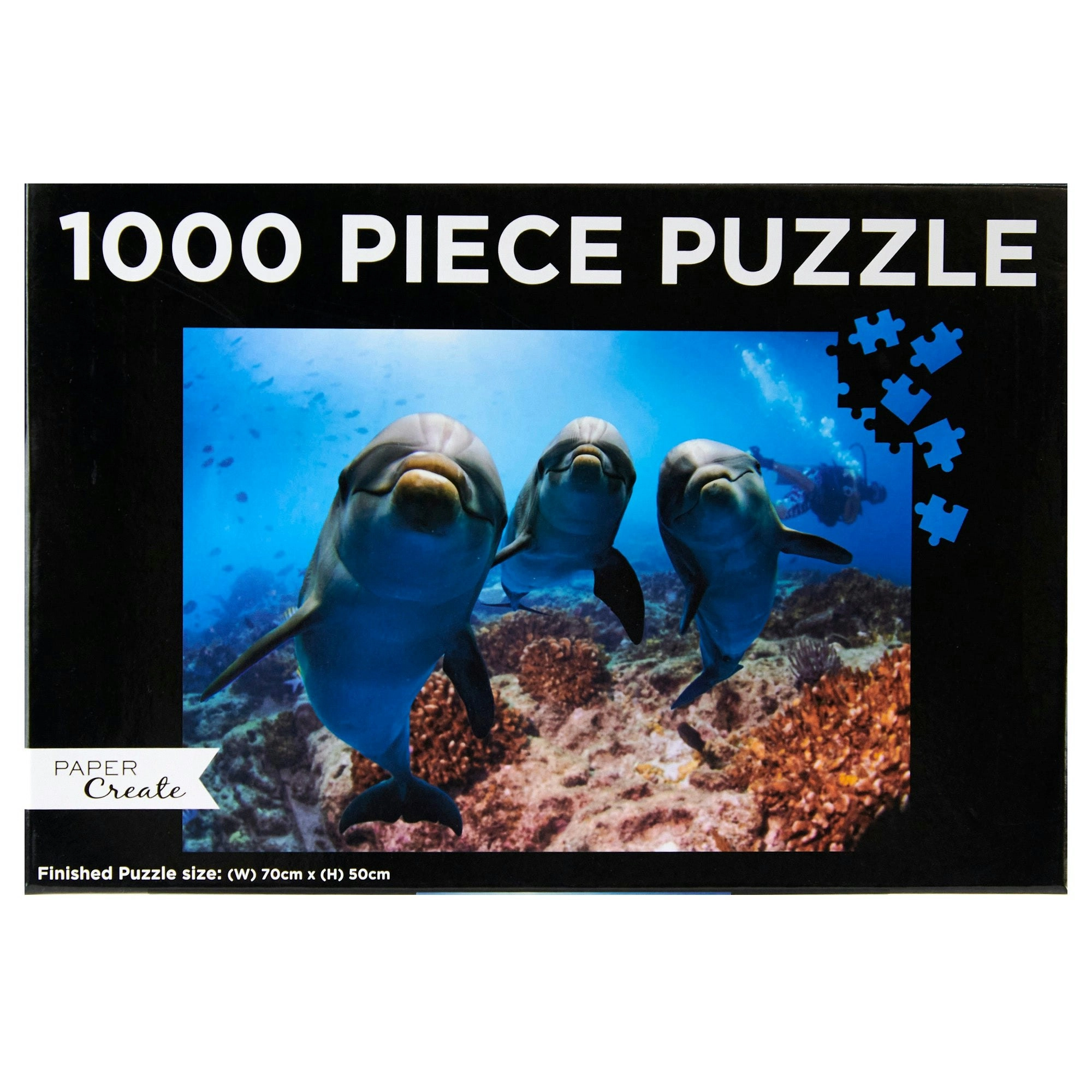 Paper Create 1000-Piece Jigsaw Puzzle, Dolphin Pod