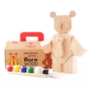 Kipod Bare Wood Wooden Bear Kit