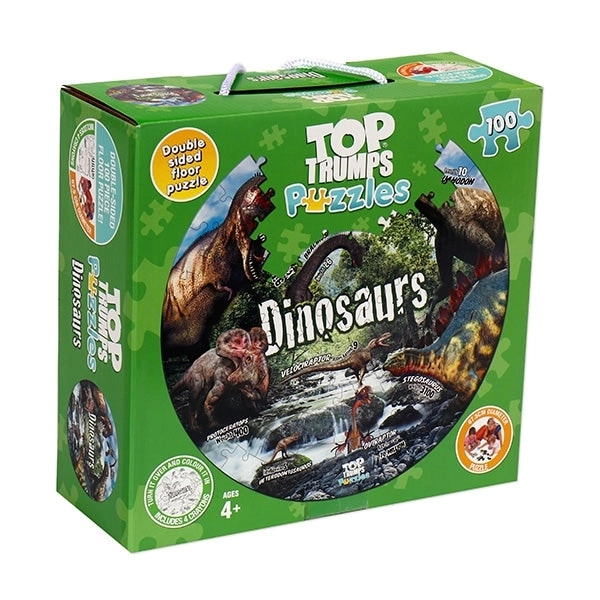 100-Piece Jigsaw Puzzle, Top Trumps Dinosaurs