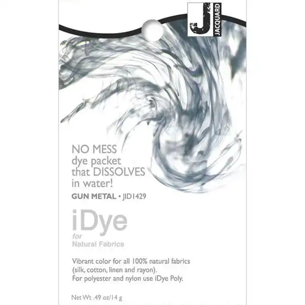 iDye Natural Fabric Dye, Gun Metal- 14g