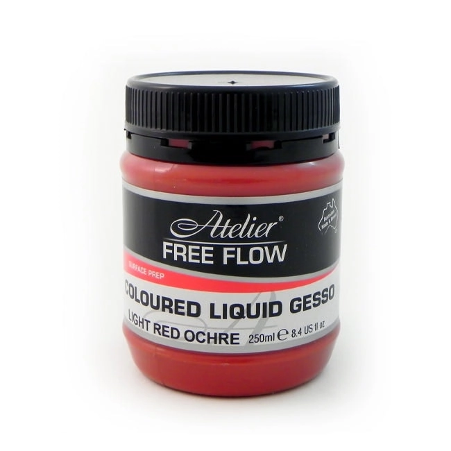 Atelier Free Flow Artist Gesso, Light Red Ochre- 250ml