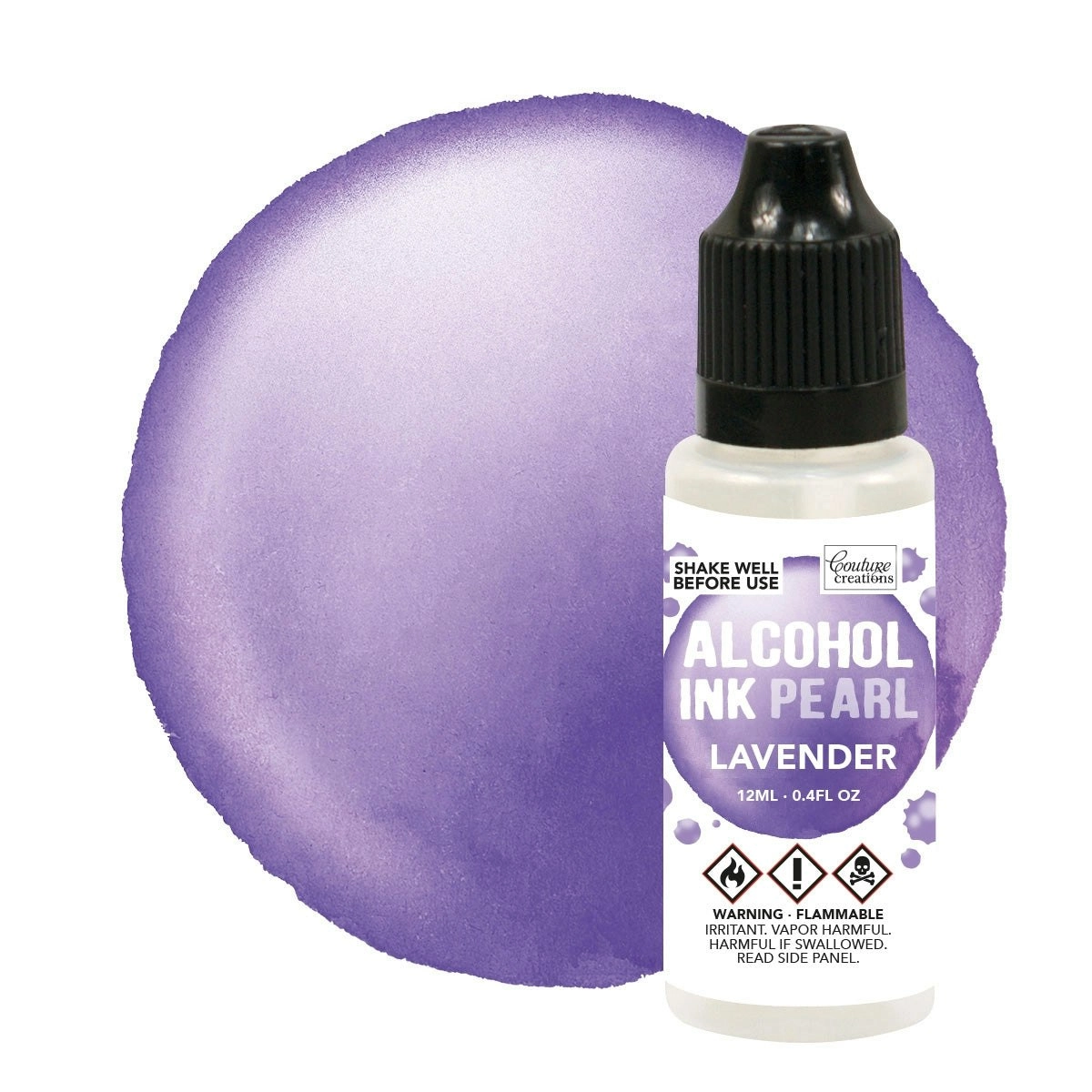 Couture Creations Alcohol Ink - Pearl Lavender (Formerly Named Villainous Pearl)- 12ml