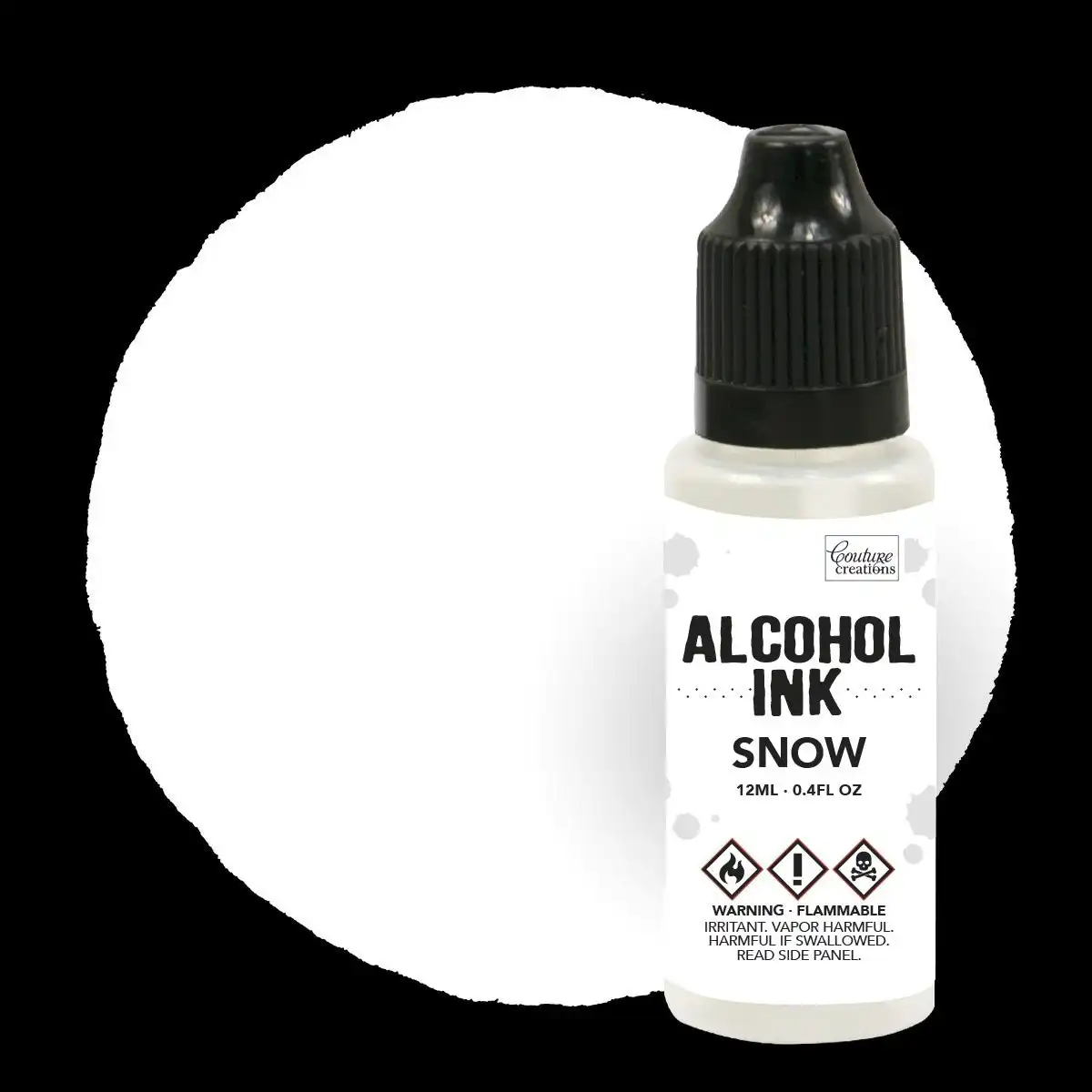 Couture Creations Alcohol Ink - Snow (Formerly Named Snow Cap)- 12ml