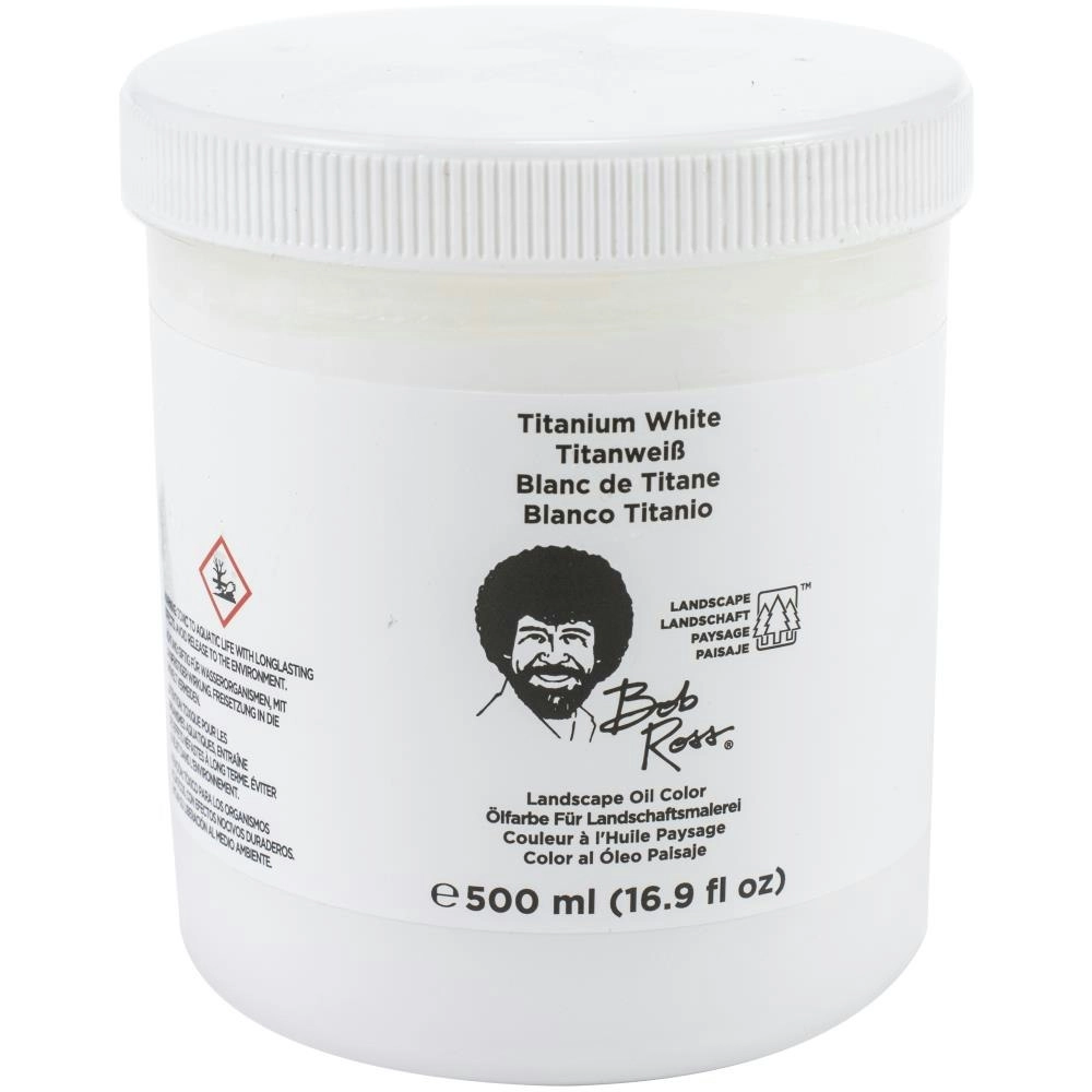 Bob Ross Landscape Oil Paint, White- 473ml