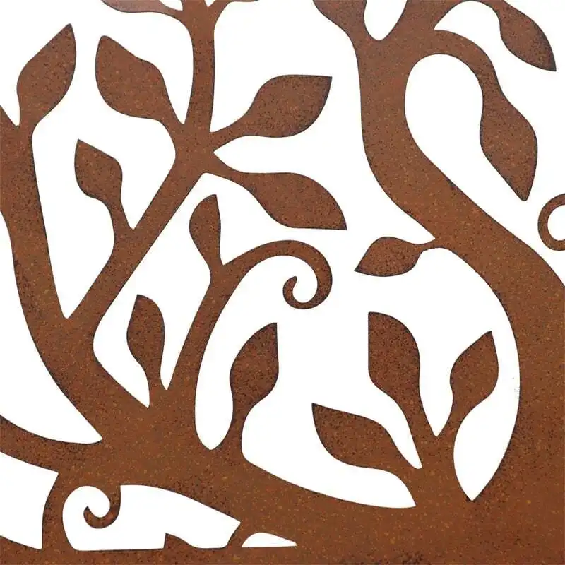 Willow & Silk Laser-Cut 80cm Metal 'Welcome' Tree of Life Sign Wall Art