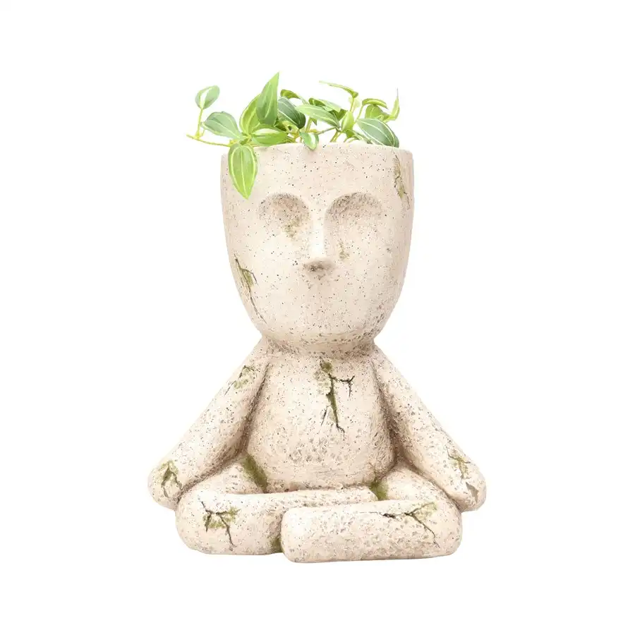 Willow & Silk Magnesium 37cm Home/Garden Sitting Child Pot/Planter