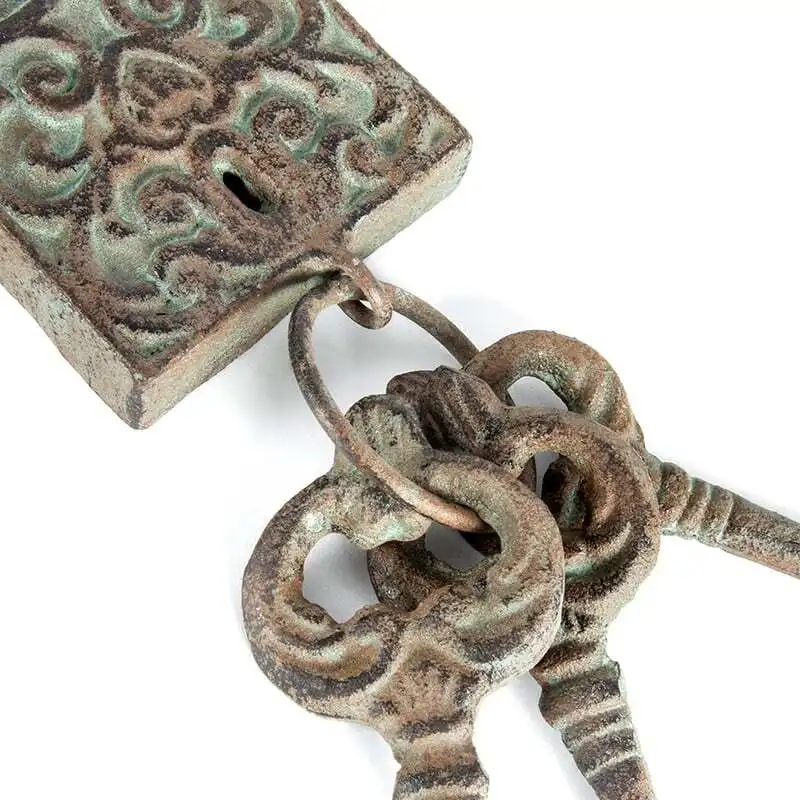 Willow & Silk Decorative Antique Lock & Keys Ornament