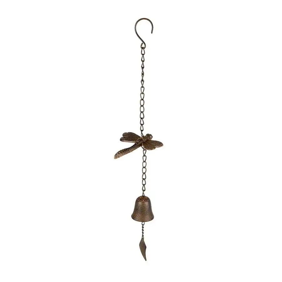 Wrought Iron Dragonfly Hanging Bell
