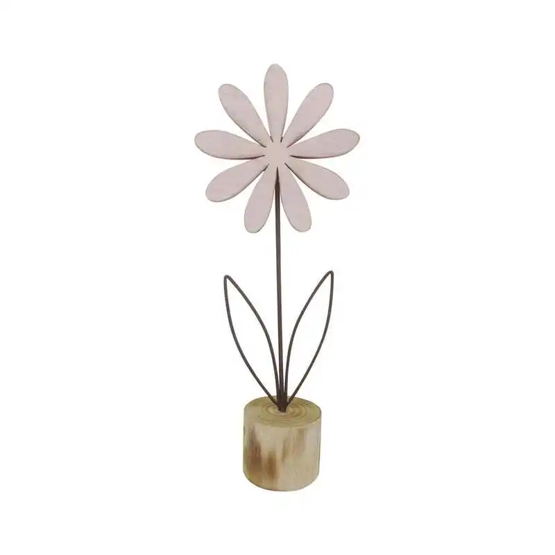 Willow & Silk 36cm/27.5cm Set of 2 Pastel & Rust Flowers Ornament