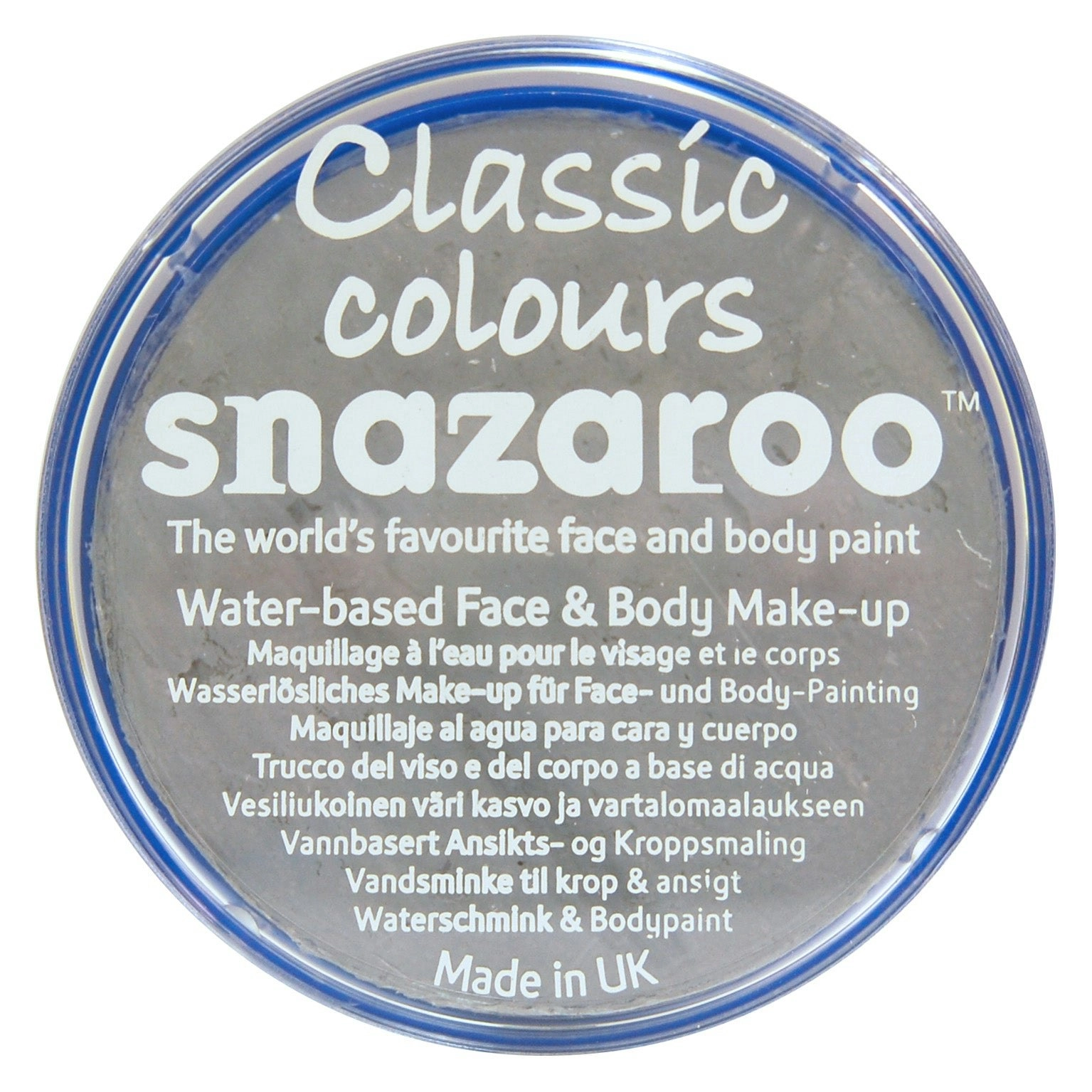 Snazaroo Face Paint Pot, Light Grey- 18ml