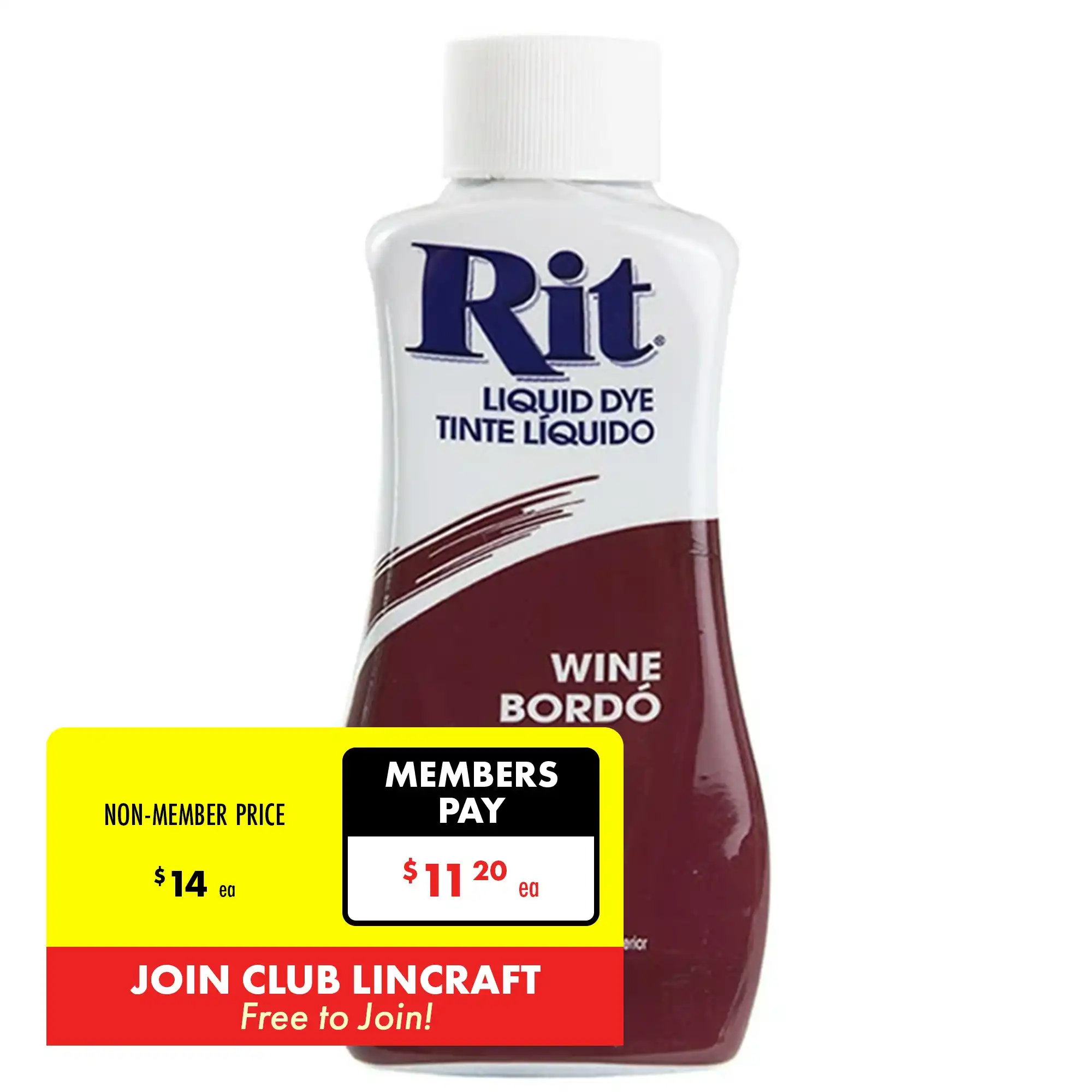 Rit Liquid Fabric Dye, Wine- 236ml