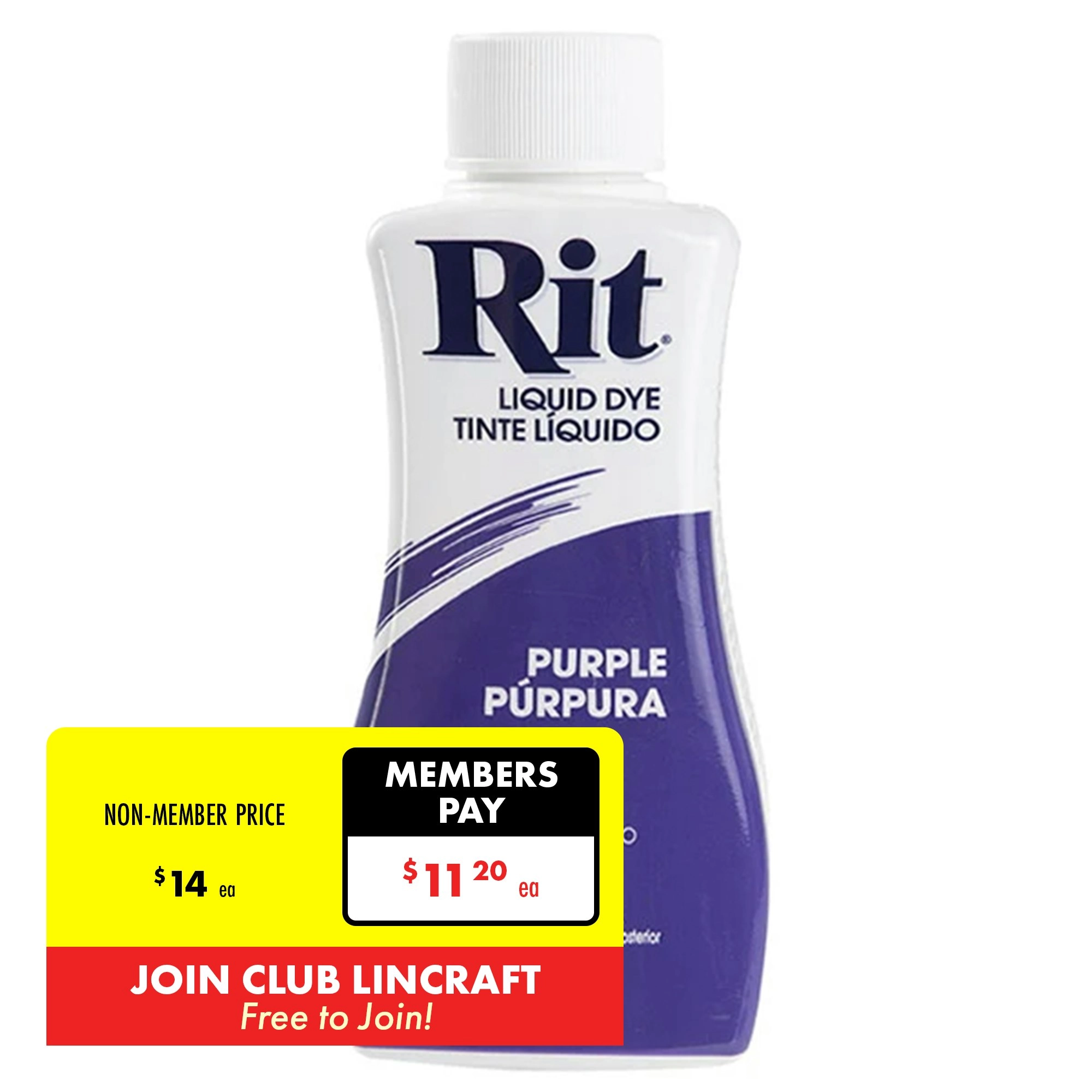 Rit Liquid Fabric Dye, Purple- 236ml