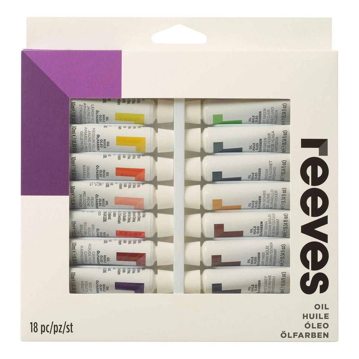 Reeves Artists Oil Colour Paint Set- 18pk