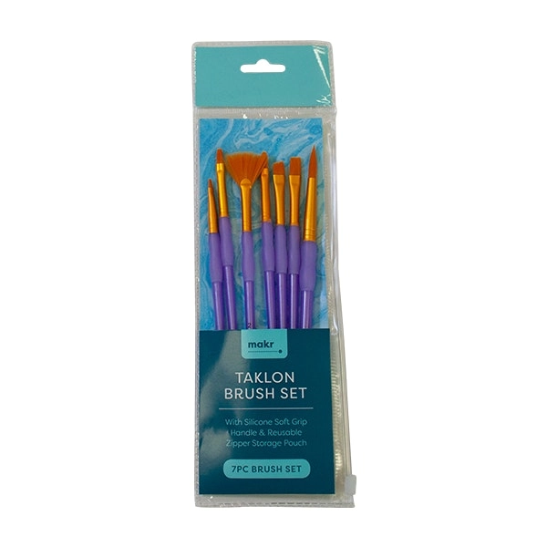 Makr Art Taklon Brush Set - 7pc