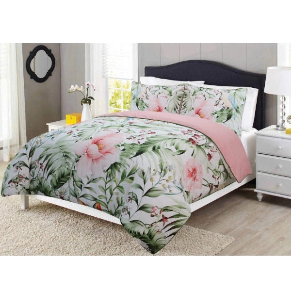 Novus Digital Print Quilt Cover Set, Vintage Tropical