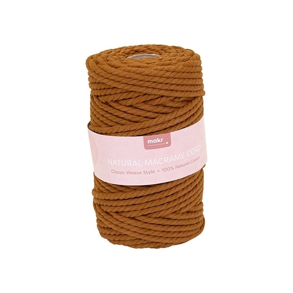 Makr Classic Macrame, Caramel Cafe- 64m