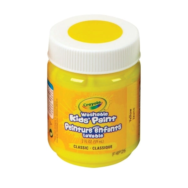 Crayola Washable Kids Paint, Yellow- 59ml