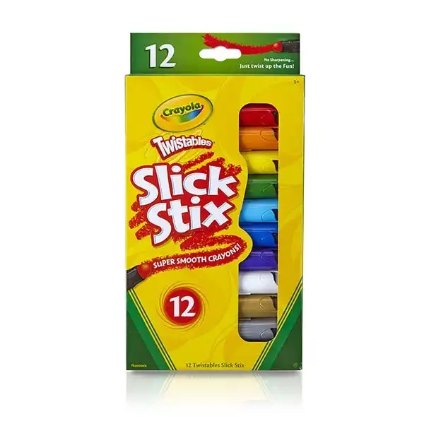 Crayola Twistables Slick Stix, 12pk