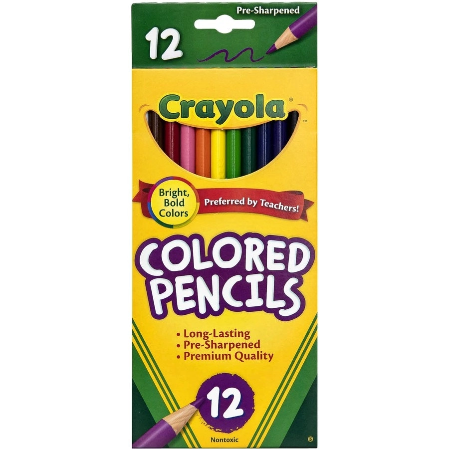 Crayola Full Size Coloured Pencils- 12pk