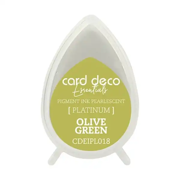 Card Deco Essentials Pigment Ink Pad, Pearlescent Olive Green