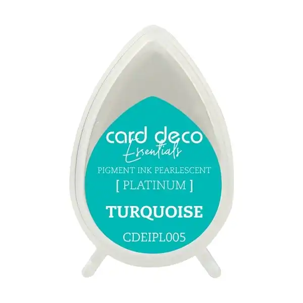 Card Deco Essentials Pigment Ink Pad, Pearlescent Turquoise