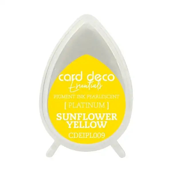 Card Deco Essentials Pigment Ink Pad, Pearlescent Sunflower Yellow