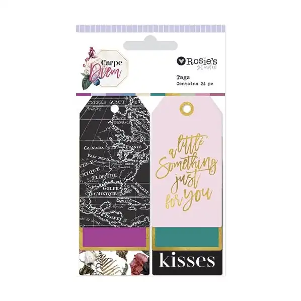 Rosie's Studio Carpe Diem, Tags- 24pk