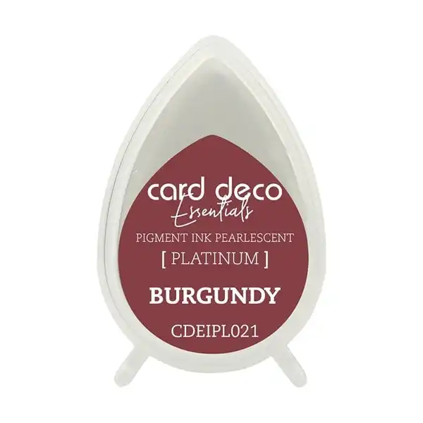 Card Deco Essentials Pigment Ink Pad, Pearlescent Burgundy