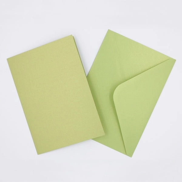 Sullivans Card and Envelope Set, Pearlized Mint- 4pk