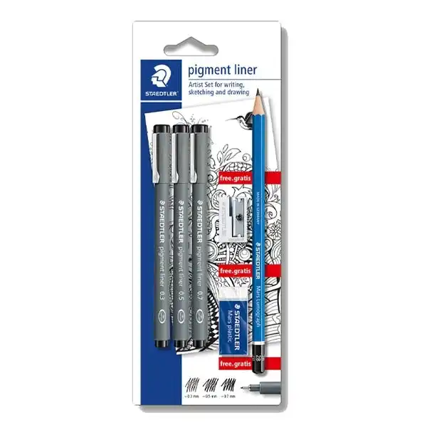 Staedtler 308 Pigment Liner Artist Set