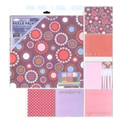 Sullivans Scrapbook Paper Pack, Young Girl- 6pk