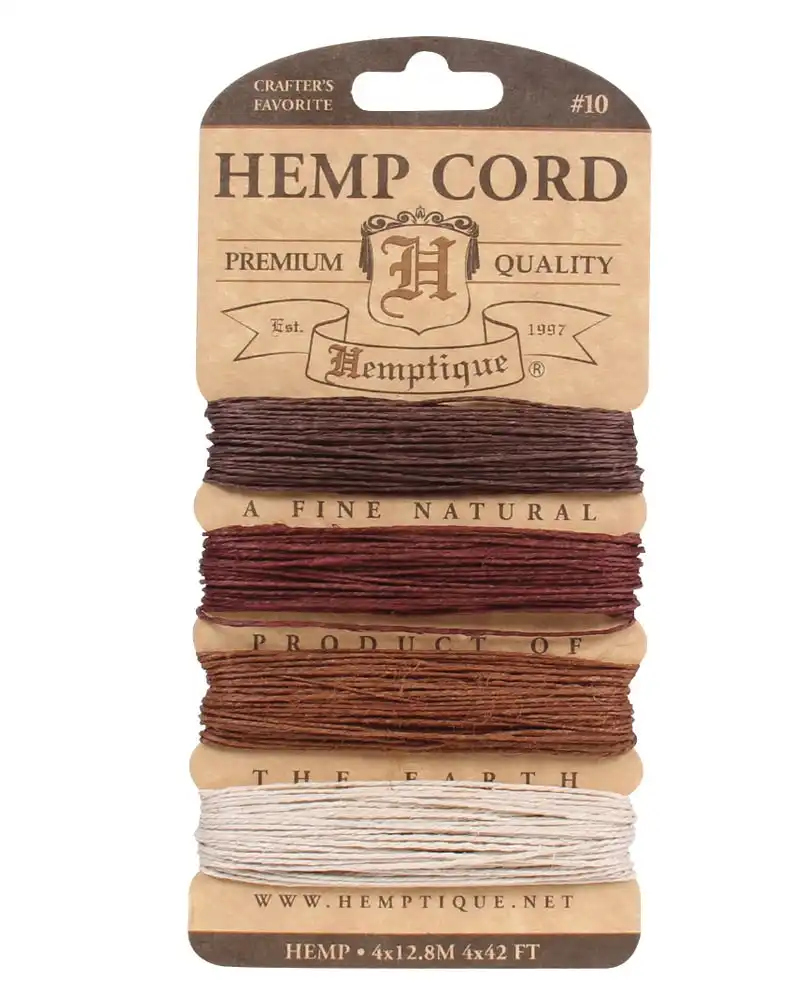 Hemptique Card Cord Set #10, Bronze