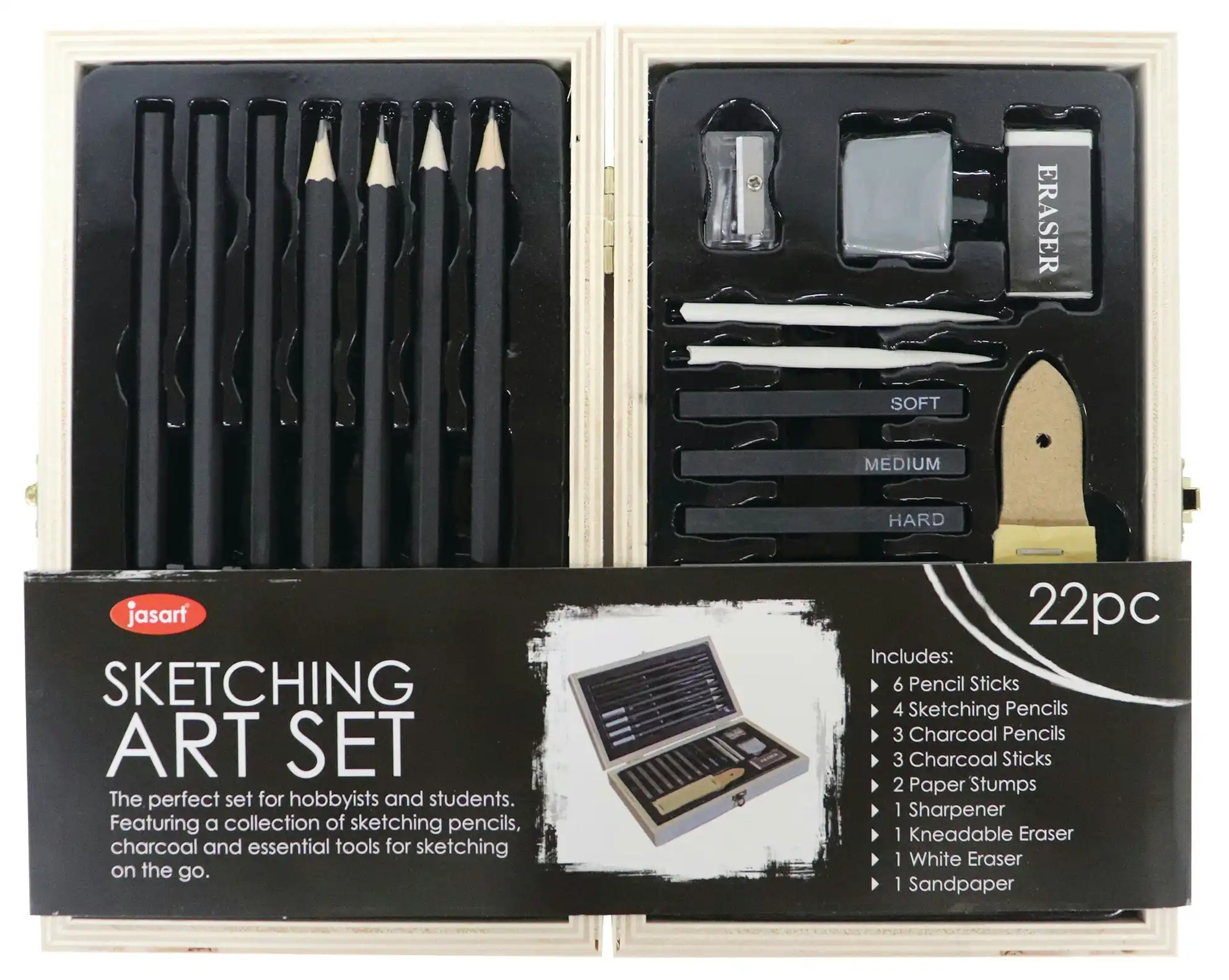 Jasart Sketching Wood Box Set 22