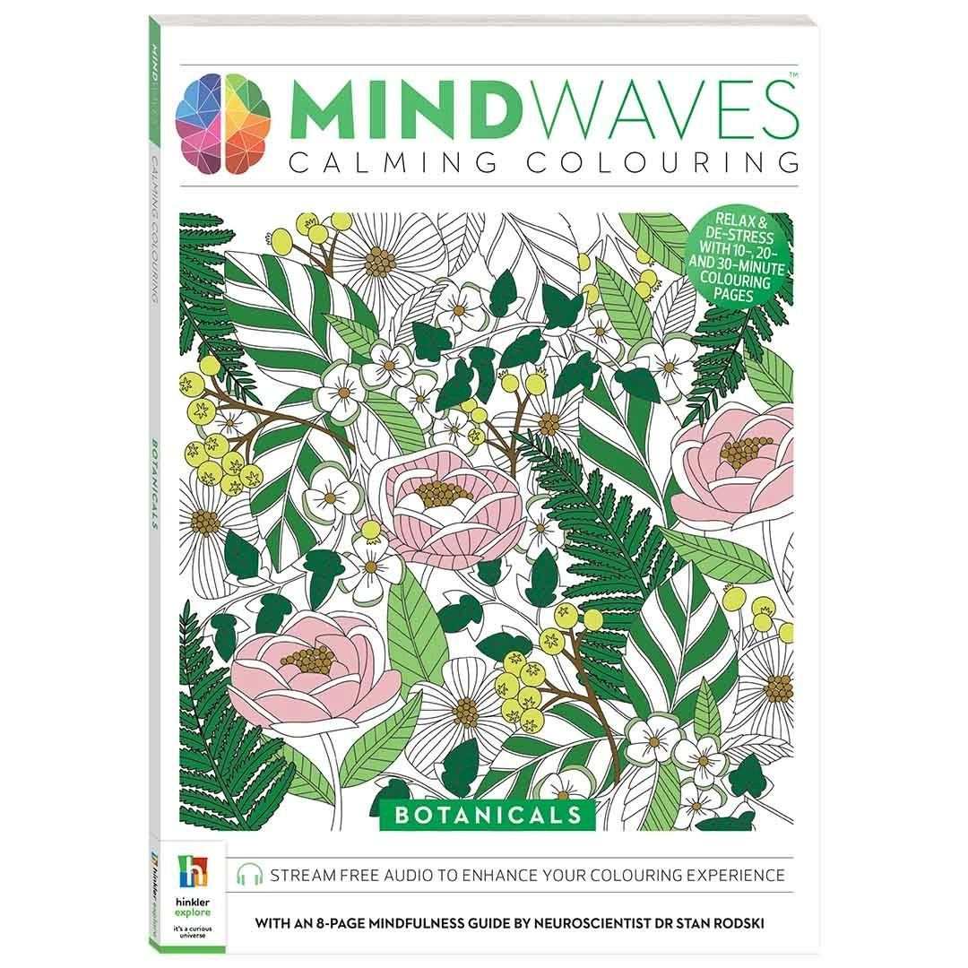 Mindwaves Calming Colouring, Botanical