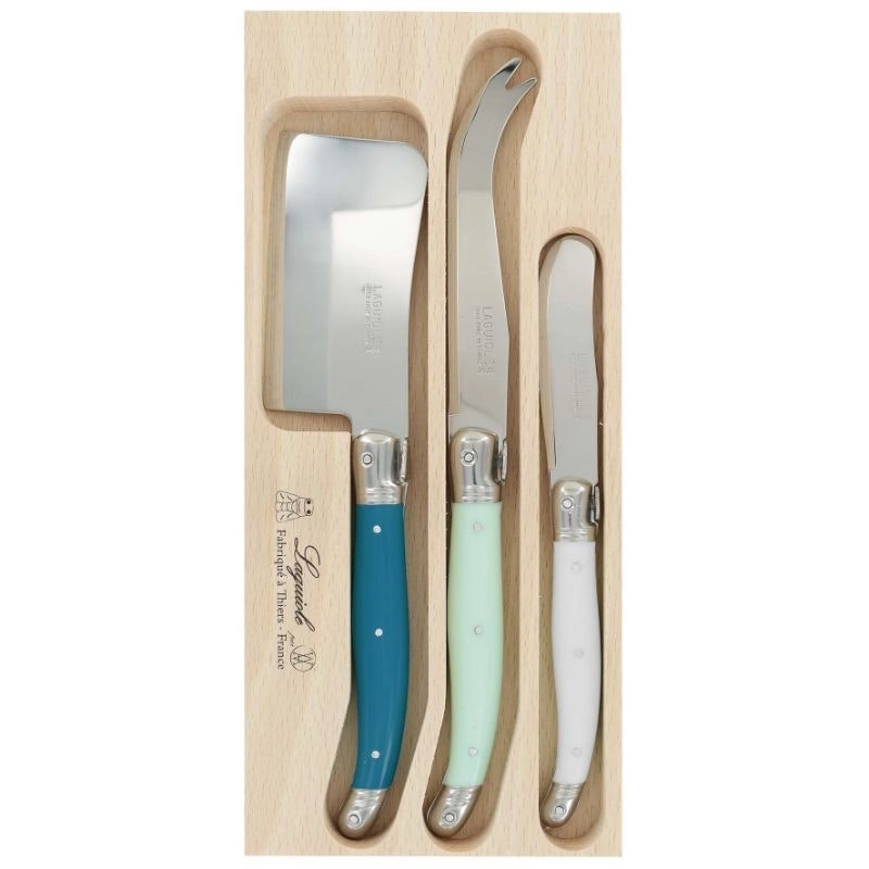 AndrÃƒÂ© Verdier Laguiole Debutant St. Tropez Cheese Knife Set 3 Piece St. Tropez