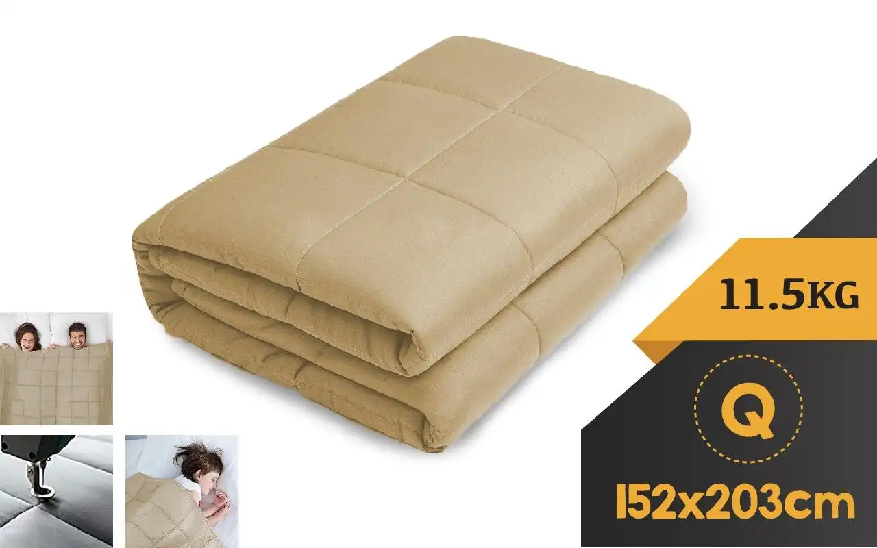 WEIGHTED BLANKET QUEEN Heavy Gravity LINEN 11.5KG