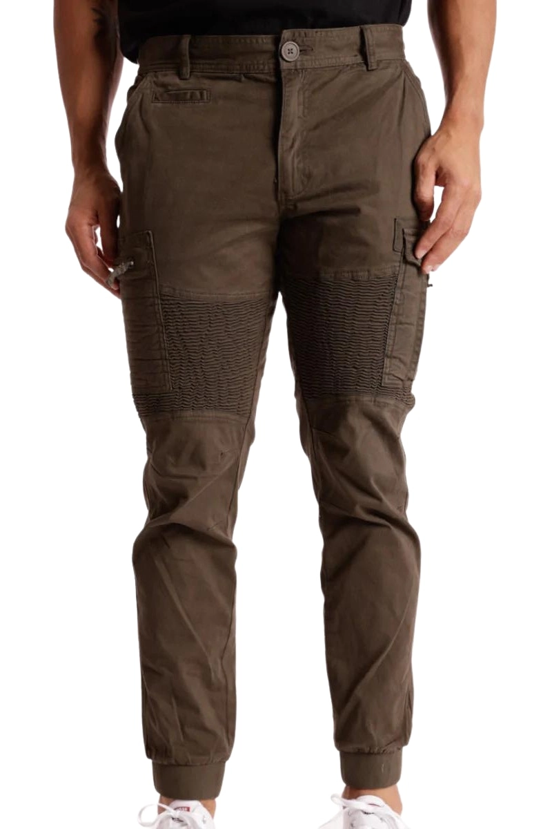 Henleys | Mens Leon Moto Pant (Army)