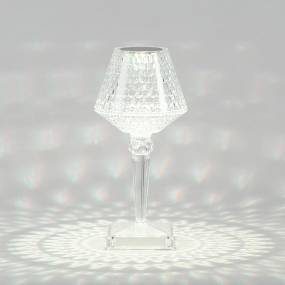 Mandala Pattern Crystal Cut Touch Lamp