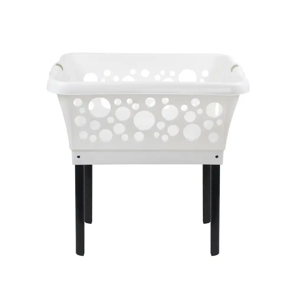 White Magic Laundry Baskets With Foldable Legs 50l